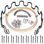 Tanstic 51Pcs 27 Inch Couch Spring Repair Kit, Sofa Upholstery Spring Replacement Kit Includes Springs, Upholstery Stay Wire, Upholstery Spring Clips, Stay Wire Clips, Nails for Sofa Couch Seat