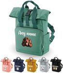 Spoilt Rotten Pets Any Breed Dog Rucksack Backpack Custom Personalised With Dog Name & Choice Of Dog Breed Design Pet Accessories Bag, Overnight, Holiday, Walking,