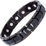 Smarter LifeStyle Elegant Titanium Magnetic Bracelet (Black)