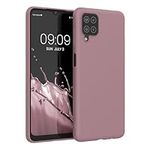 kwmobile Case Compatible with Samsung Galaxy A12 Case - Soft Slim Protective TPU Silicone Cover - Dusty Pink