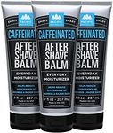 Pacific Shaving Company Caffeinated Aftershave, Men's Grooming Product - Antioxidant Daily Face Lotion + After Shave - Soothing Aloe & Spearmint Post Shave Balm for Sensitive Skin (7 Fl Oz, 3 Pack)