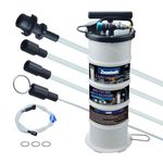 Zoomtools 6.5 L Pneumatic Manual Fluid Extractor Pump Oil Change & Fluid Change Tool Vacuum Fluid Extractor