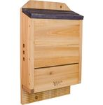 Nature's Way Bird Product CWH6 Triple Chamber Cedar Bat House, 20.5 by 12 by 5-Inch