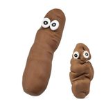 Stretchy Brown Poo Sensory Toy Like The Stretchy Banana But Poop Turd, Funny Novelty Prank, Magical and Squishy Stress Relief Fidget Fiddle Toy, Great for Children with Autism Special Needs ASD ADHD