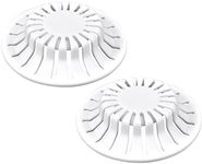 DANCO Universal Bathroom Sink Suction Cup Hair Catcher Strainer and Snare | for Pop-Up Stoppers | White | 2 Pack (10769)