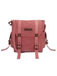The House of tara Pink Cotton Canvas Sling Messenger Bag for Men and Women I Multipurpose Crossbody Bag I Travel Bag with Adjustable Strap | Unisex Sling Bag Crossbody Handbag for Office/Travel