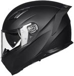 ILM MIPS Motorcycle Full Face Helmet Pinlock Insert Anti Fog Dual Visor Racing Casco de Moto Men Women DOT Model-129M(Matte Black Medium)