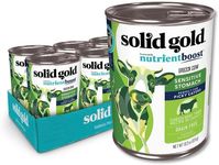 Solid Gold Green Cow Wet Dog Food Mix in for Adult & Senior Dogs for Picky Eaters - Canned Dog Food Additive with Beef Tripe for Healthy Digestion & Sensitive Stomach - 6 Pack/13.2 oz Cans