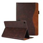 CASAFUNY Case for Samsung Galaxy Tab A7 10.4” Case 2022 2020 Tablet Cover, Shockproof Protective Case with Card Slots Stand Cover Protective Cover for SM-T500/ T503/ T505/ T507/T509, Brown