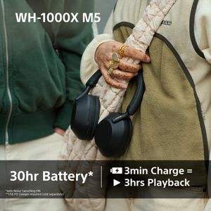 Sony WH-1000XM5 Wireless Noise Cancelling Headphones – Black