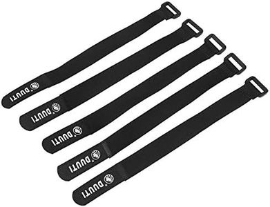 VGEBY 5pcs Correas de Fijación Lazo para Linterna Bomba de Bicicleta Nylon Multifunción Suaves Soporte de Montaje de Linterna, Móvil, Botella, etc.(Negro)