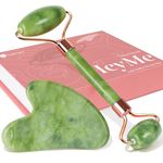 BAIMEI Gua Sha Set and Face Roller, Skin Care Tools, GuaSha & Jade Roller for Massager, Gua Sha Soothes, Self Care Gift, Body Muscle Relaxing, Improve Eye Puffiness