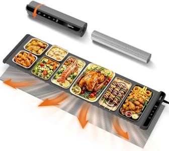 TASEVEN Electric Food Warming Mat 46"x15",6 Temp,6H Timer,Child Lock,Gray