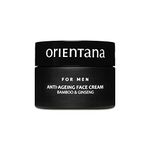 Orientana - Natural Face Cream For Men | Bamboo And Ginseng | Anti-Ageing Face Cream | Regenerates Nourishes Moisturizes | Smoothes & Reduces Wrinkles - 50g