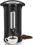 Fooikos Coffee Urn,10 Liters 60 Cups-Premium 304 Stainless Steel, Large Coffee Dispenser for Quick Brewing, Commercial Percolating Urn For Party-with Water Level Indicator Display