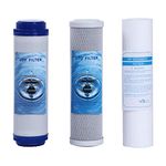 HUINING 10"x2.5" 5 Micron Water Filter Set Replacement Universal Cartridge for Whole House RO System，Any Standard RO Unit，Under Sink & Countertop Water Filtration System