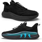 Men's Orthopedic Road Running Shoes: Fit Orthotics Arch Support Flat Feet Neuropathy Sport Shoes, Outdoor Plantar Fasciitis Comfort Pain Relief Lightweight Camping Athletic Sneakers Navy Blue Size 14