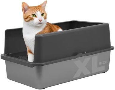 iPrimio XL Cat Litter Box Enclosure - Stainless Steel Large Cat Litter Box Enclosure - Enclosure for XL Litter Boxes for Big Cats - Litter Pan is NOT Included - Patent Pending (1 Enclosure Only)