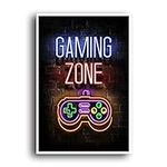 Neon Gaming Posters for Boys Room D