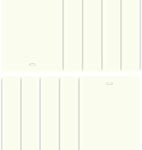 DALIX PVC Vertical Blind Replacement Slats Curved Smooth Off White 42.5 Length 10 Pack