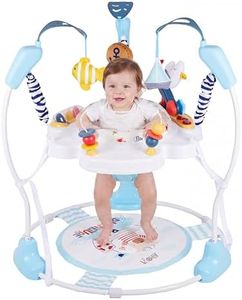 Furmubei Baby Activity Center, 3-in-1 Baby Jumper, Infant Activity Center with 360° Rotating Seat, Music, Lights, 3 Adjustable Heights, Infant Activity Jumper for 6+ Months JP2401
