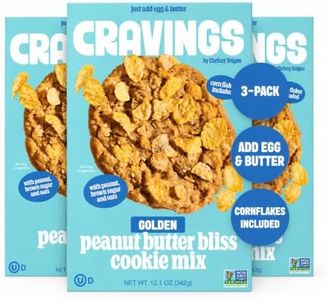 Cravings by Chrissy Teigen Peanut Butter Oatmeal Cookie Mix - John's Glorious Golden Cookie - Makes 12 4-inch Cookies, Includes Cornflakes, Easy Cookie Mix (Pack of 3)