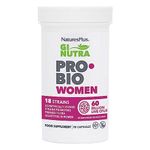 NaturesPlus GI NUTRA Pro Bio Women - 18 Science Backed Strains for Women Flora with Cranberries and Prebiotics - One a Day, Vegetarian, Gluten Free - 30 Capsules