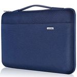 LANDICI Laptop Case Sleeve 15.6 16 Inch with Handle, 360° Protective Waterproof Computer Cover Bag Compatible with MacBook Pro 16, Asus vivobook 15, 15.6” Dell HP Acer Lenovo Laptop-Blue