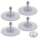 SquEqu 4 Pack Cat Perch Window Suction Cups Replacement Screw Mount 85MM Cup Foot for Cats Kitty Hammock Cordless Seat Bed 4 Feet Stand Holder Support