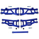 Hobbypark Aluminum Front and Rear Suspension A-Arms w/Tie Bar 1/10 Traxxas Slash 2WD RC Car Upgrade Parts Hop Ups Replace 2555 3631 2532