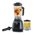 AGARO Royal Professional Blender/Grinder/Mixer, 2000W, 5 Preset Function, Commercial heavy duty blender, High Power & Speed Blender, 9 Speed Settings, Pulse & Timer, 2L & 600ml Small Grinding Jar