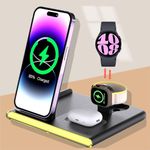 4 in 1 Wireless Charger Station For Samsung Z Fold 5 Removable watch charging stand Foldable Fast Charging Stand Dock for Galaxy Z Fold 4 3 Z Flip 5 4 3 S24 S23 S22 Note20 10 Ultra Watch Earbuds