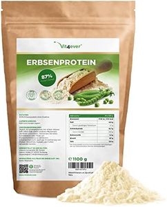 Vit4ever Proteína aislada de guisante en polvo 1,1 kg / 1100 g - 87% de contenido proteico - 100% pura - Origen Bélgica - Vegano - Sin gluten, soja ni lactosa