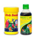 STAR FARMS Bird Booster + Birds Care Herbal/Release Birds Stress, Increase Birds Energy, Weight Loss Problem, Bone Sharp Problem (Pack of 2) (50G + 100ML)