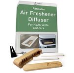 Cycle Air Refillable Air Freshener - Wooden Air Freshener for Cars and Homes - Reusable Essential Oil Diffuser - Plastic-Free - Car Air Freshener and Small Room Air Freshener for Air Vents