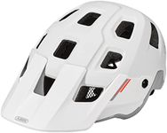 ABUS MTB Helmet MoDrop - robust bike helmet with good ventilation for mountain bikers - individual fit - unisex - white, size S