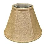 Royal Designs Deep Empire Lamp Shade, Burlap, 9 x 16 x 12.25