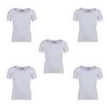 Rupa Jon Vest for Kids Pack of 5 White