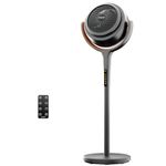 Standing Fan for Bedroom, Omni-directional Oscillating Fan,Quiet Floor Fan with DC Motor, 80ft Pedestal Fans for Home with Remote, 12H Timer, 8 Speeds, 3 Modes, Adjustable Height