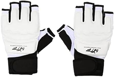 Amagogo Half-Finger Boxing Gloves/MMA Sandbag Fighting Sparring Gloves for Kid Adult - White, XS