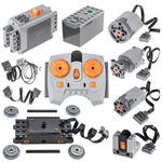 BrickBounty 16pcs Power Functions Motor Set Compatible with Lego-Motor, Motor Set Technical Parts for STEM Assembled Building Block, Control Function for MOC Bricks