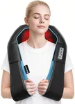 Back and Neck- Shiatsu Shoulder Massager - Electric Deep Kneading Massage with Heat for Muscle Relief, Tired Back, Neck, Shoulder & Legs