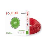 Polycab Maxima plus 90m, 4sqmm. •Heat Resistant •Eco Friendly • PVC Insulated Copper Cable •Energy Saving •Flame Retardant •99.97% Electrolytic Grade Copper •Low Smoke【Red】