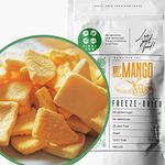 Freeze Dried Mango Chunks | Pure Natural Freeze Dried Fruits | GF Raw Vegan | Mill for Mango Powder or Eat as Dry Mango Dried Snack | Fresh Fruit Taste | Pure Dried Mangoes ZingyZoo (100g)