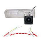 Vlicevrn HD Fisheye Vehicle Car Rear View Camera Dynamic Trajectory Tracks Line Night Vision Backup Parking Camera for Lexus IS300 IS200 ES300 ES330 GS300 GS400 GS430 LS430 HS250h CT200h / for Toyota