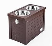 ecoFLEX Piedmont Pet Diner with Storage - Russet