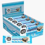 Yubi Cookies & Cream - 12 Pack - Protein Bars - 99 Calories, High Protein, High Fibre, Low Sugar, Gluten Free and Dairy Free - Healthy Snacks/Nutrition Bar - Chocolate Bars - 420g