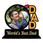 GFTBX Personalized World’s Best Dad Table Top Photo Frame Gift For Father