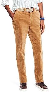 NAUTICA Men's Stretch Corduroy Pant, Boca Brown, 38W x 34L