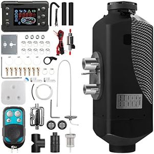 1inchome Chauffage autonome soufflant 12 V diesel 2 kW/5 kW/8 kW avec silencieux, interrupteur LCD et télécommande pour voiture, camping-car, bateau, camion